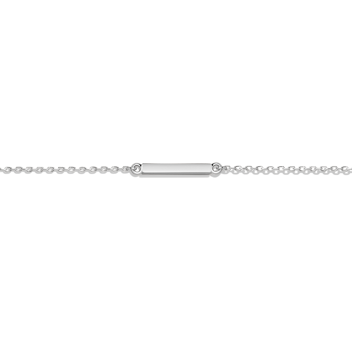 Midi Gold Bar Anklet White Gold 14K 18K Gold First