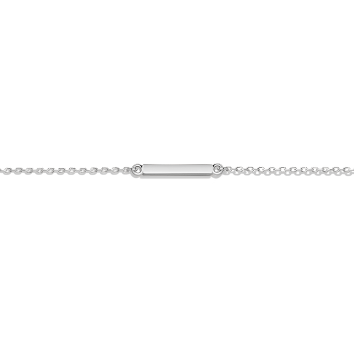 Midi Gold Bar Anklet White Gold 14K 18K Gold First