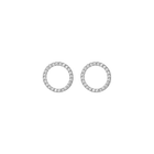 Diamond Circle Earrings
