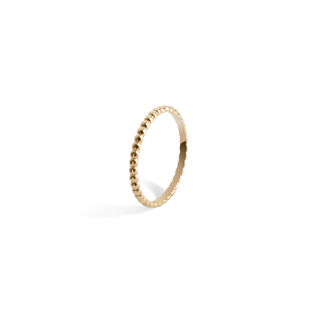 Mini Circle Ring Yellow Gold Vermeil 14k Yellow Gold 18k Yellow Gold Half Side   Front First