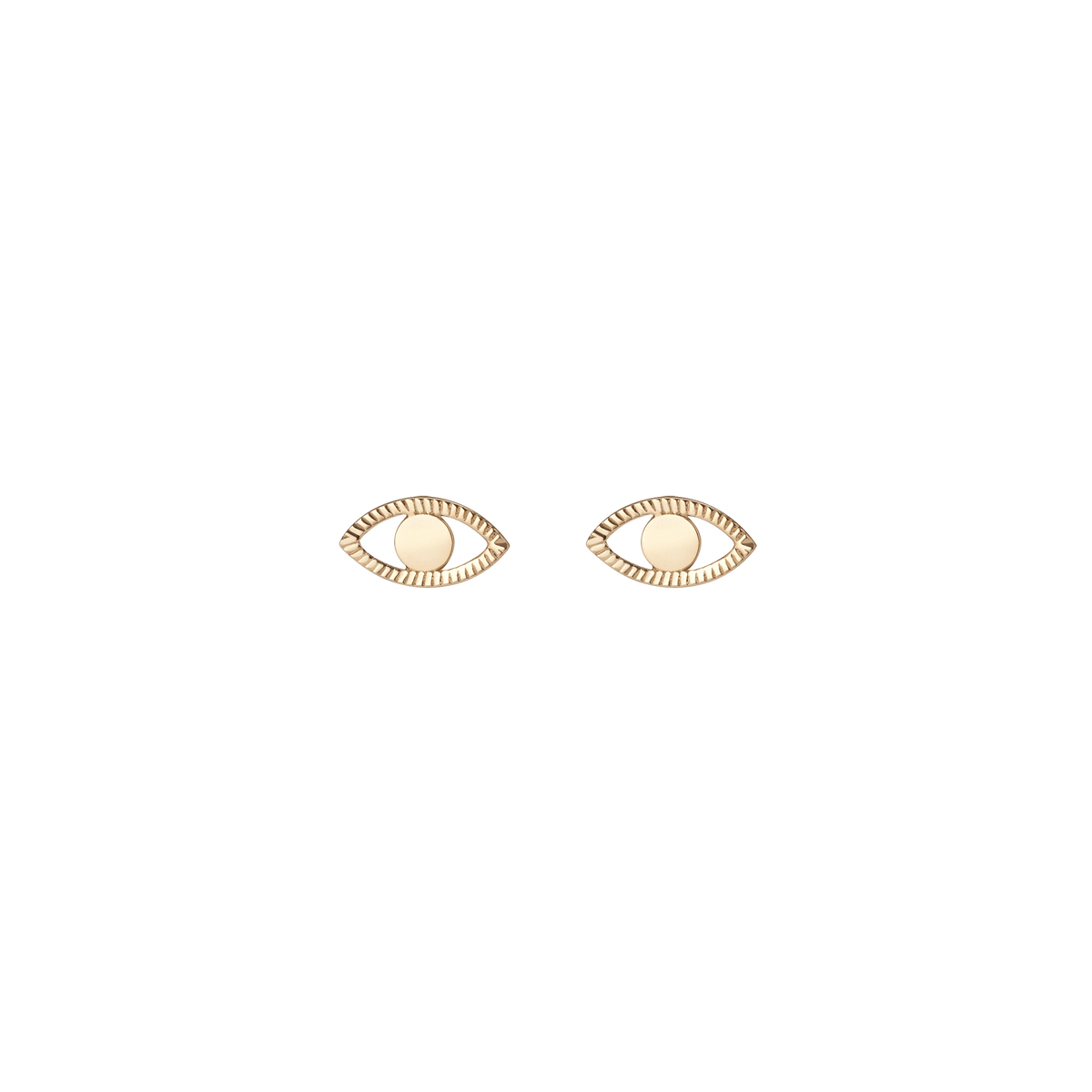 Infinity Evil Eye Earrings Yellow Gold Vermeil 14K Yellow Gold 18K Yellow Gold First Single | Pair