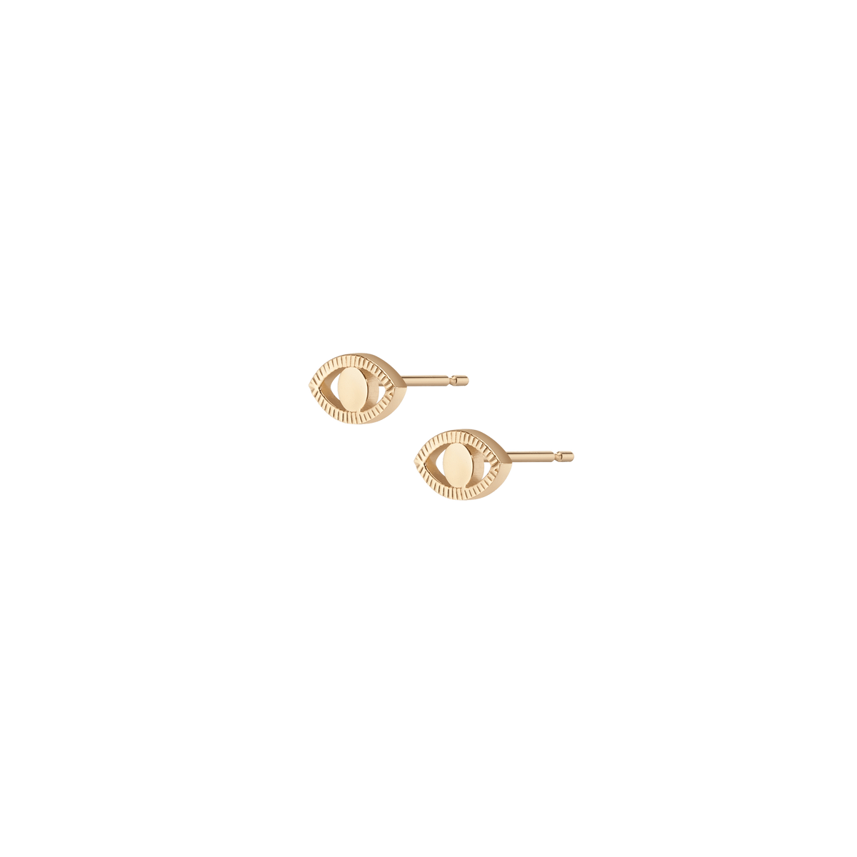 Infinity Evil Eye Earrings Yellow Gold Vermeil 14K Yellow Gold 18K Yellow Gold Single | Pair