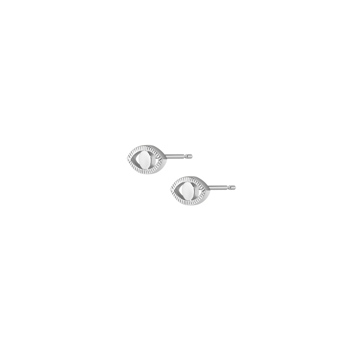 Infinity Evil Eye Earrings White Gold Vermeil 14K White Gold 18K White Gold Single | Pair