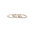 Quadricolor Ring with Black Diamonds