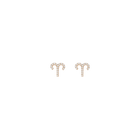 Pave Diamond Zodiac Stud Earrings