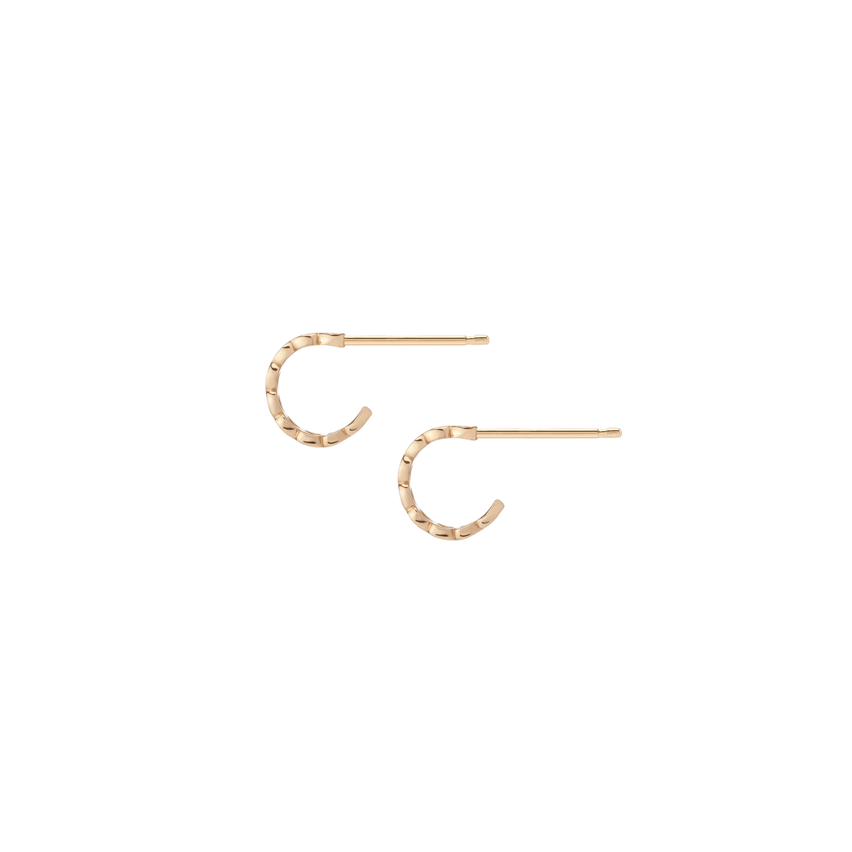 Infinity Heart Huggie Earrings Yellow Gold Vermeil 14K Gold 18K Gold Single | Pair
