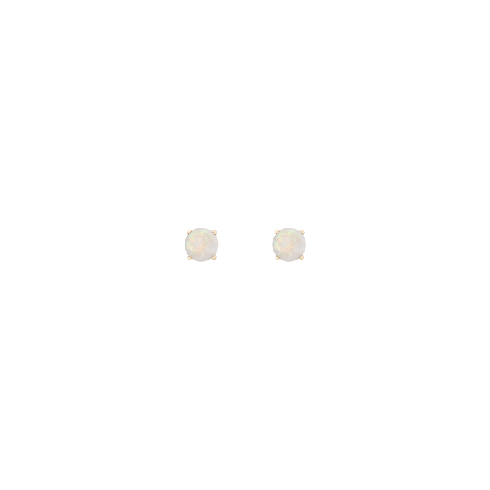 Simple Opal Stud Earrings
