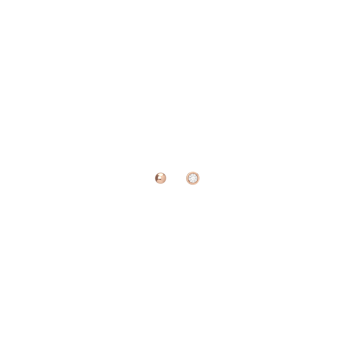 Ellipsis Earring Set Rose Gold Vermeil 14K 18K