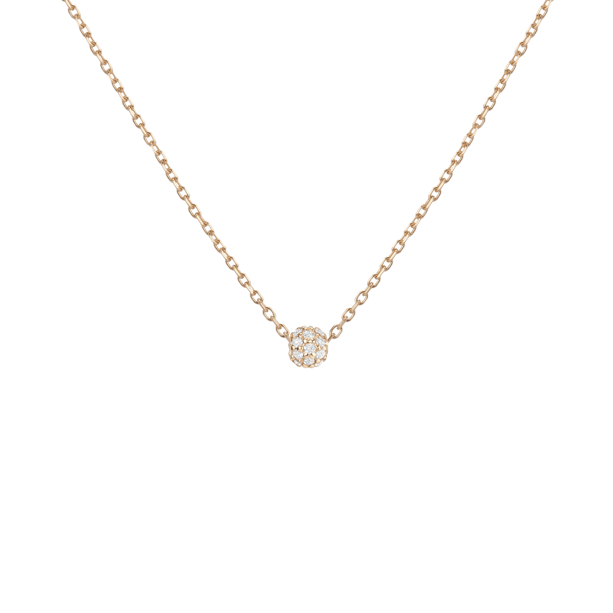Diamond Ball Pendant Yellow Gold 14K 18K First