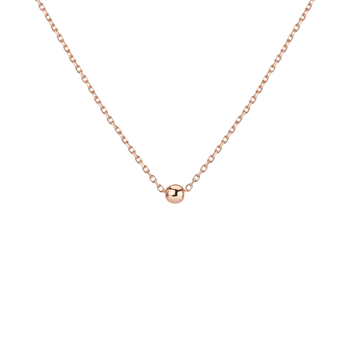 Gold Ball Pendant Rose Gold 14K 18K First