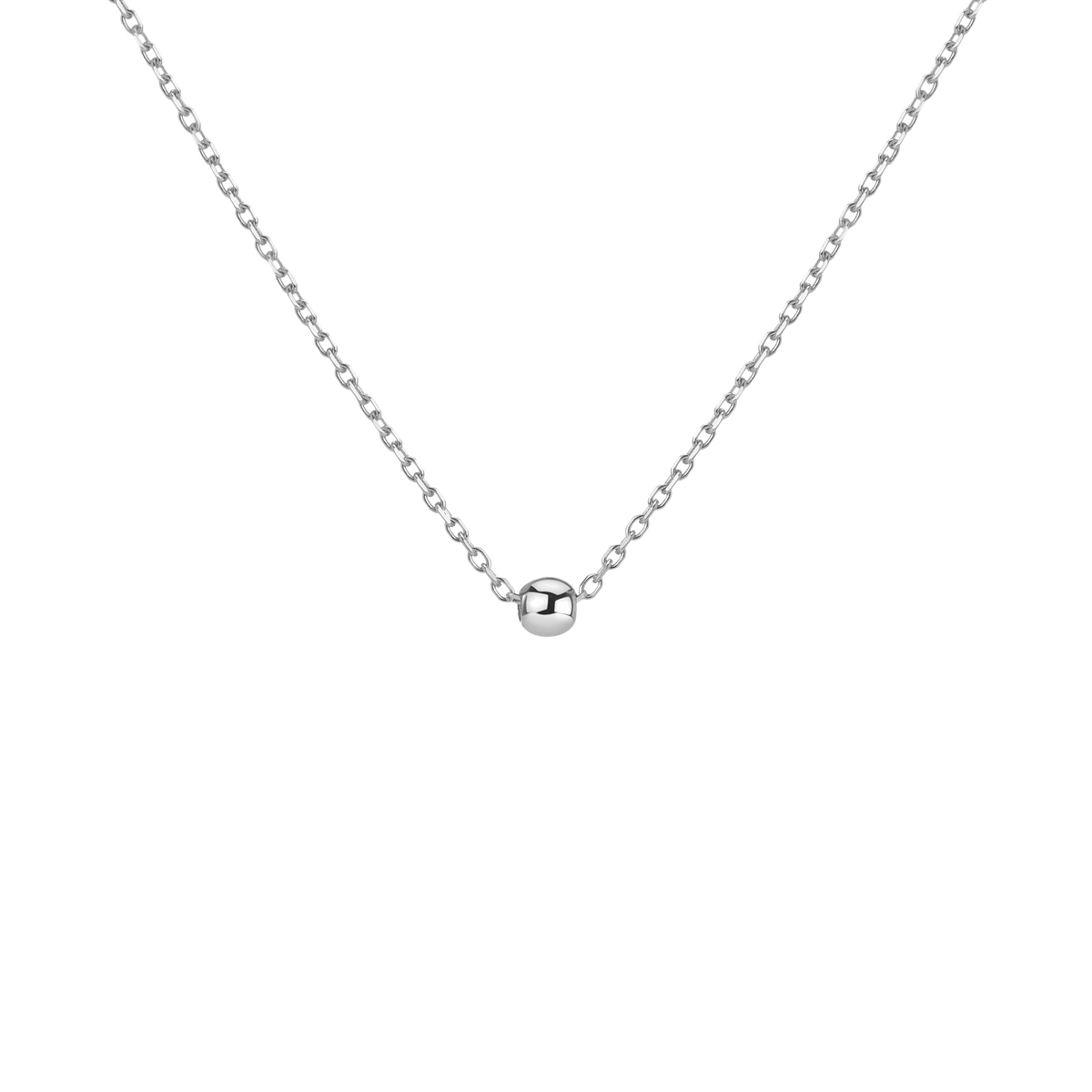 Gold Ball Pendant White Gold 14K 18K First