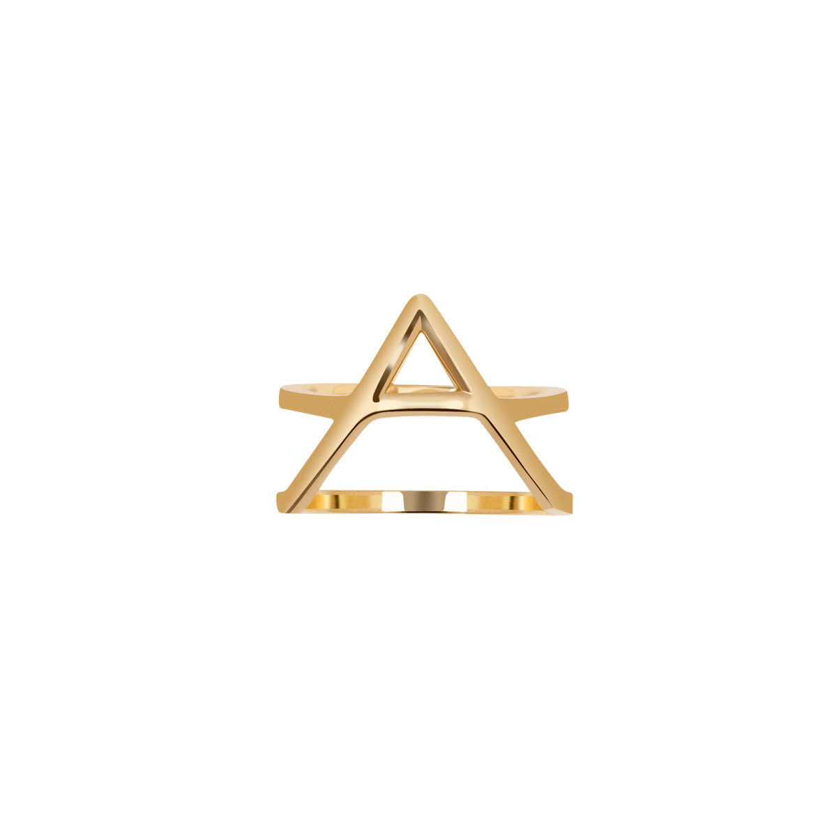 Icon Ring Yellow Gold Vermeil 14k Yellow Gold 18k Yellow Gold Laid down