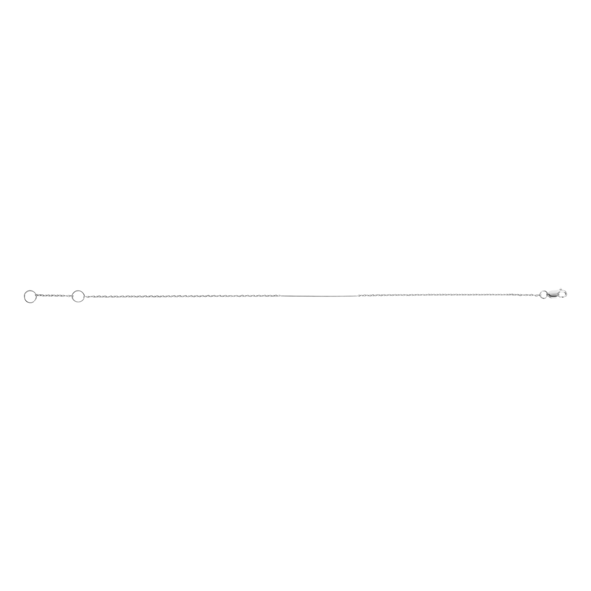 Lariat Bracelet 14k White Gold 18k White Gold