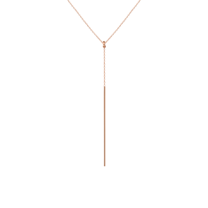 Lariat Necklace 14k Rose Gold 18k Rose Gold First