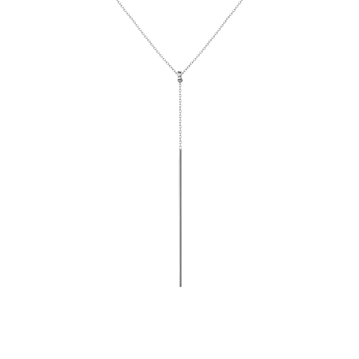 Lariat Necklace 14k White Gold 18k White Gold First