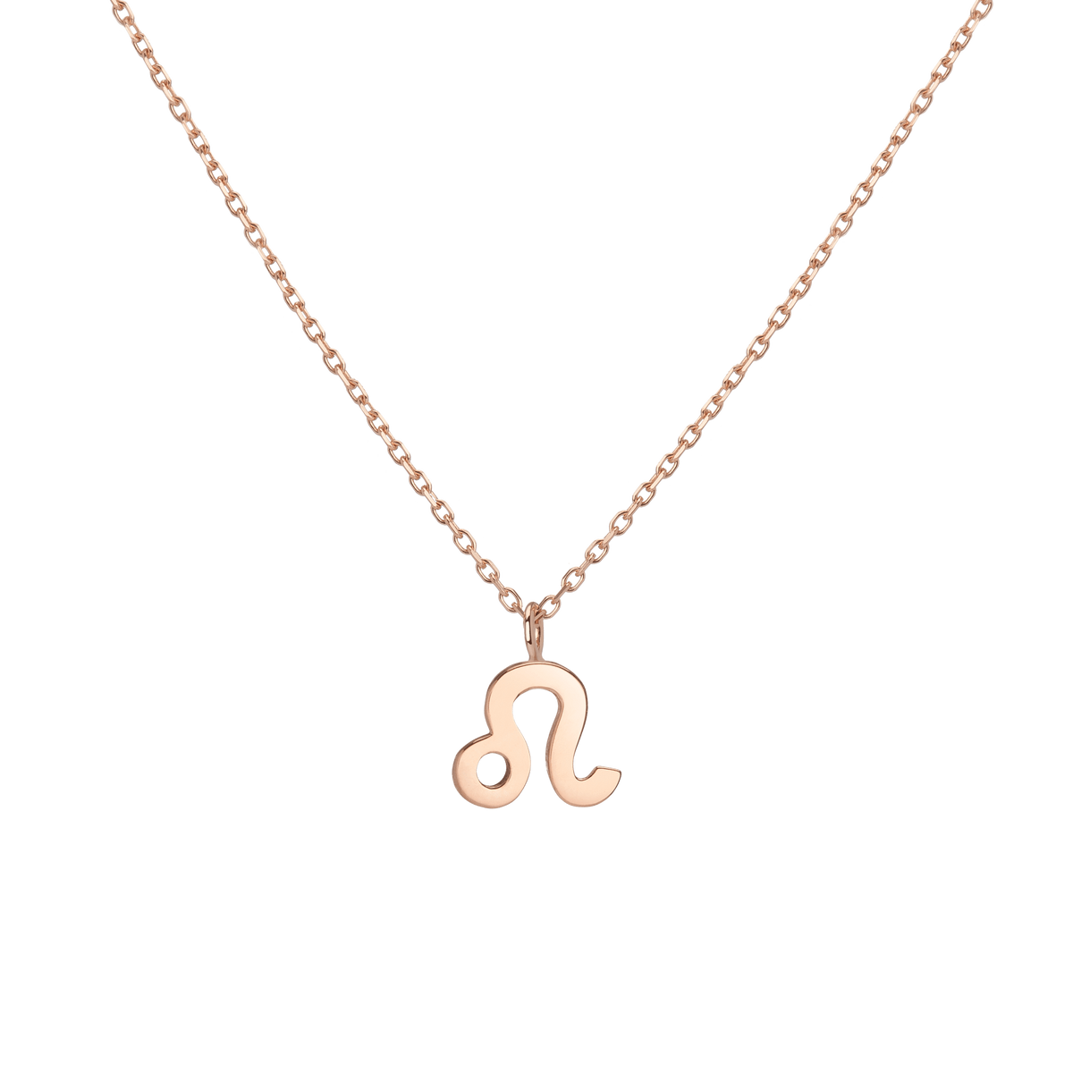 Zodiac Necklace Leo Gold Vermeil 14K 18K Rose Gold