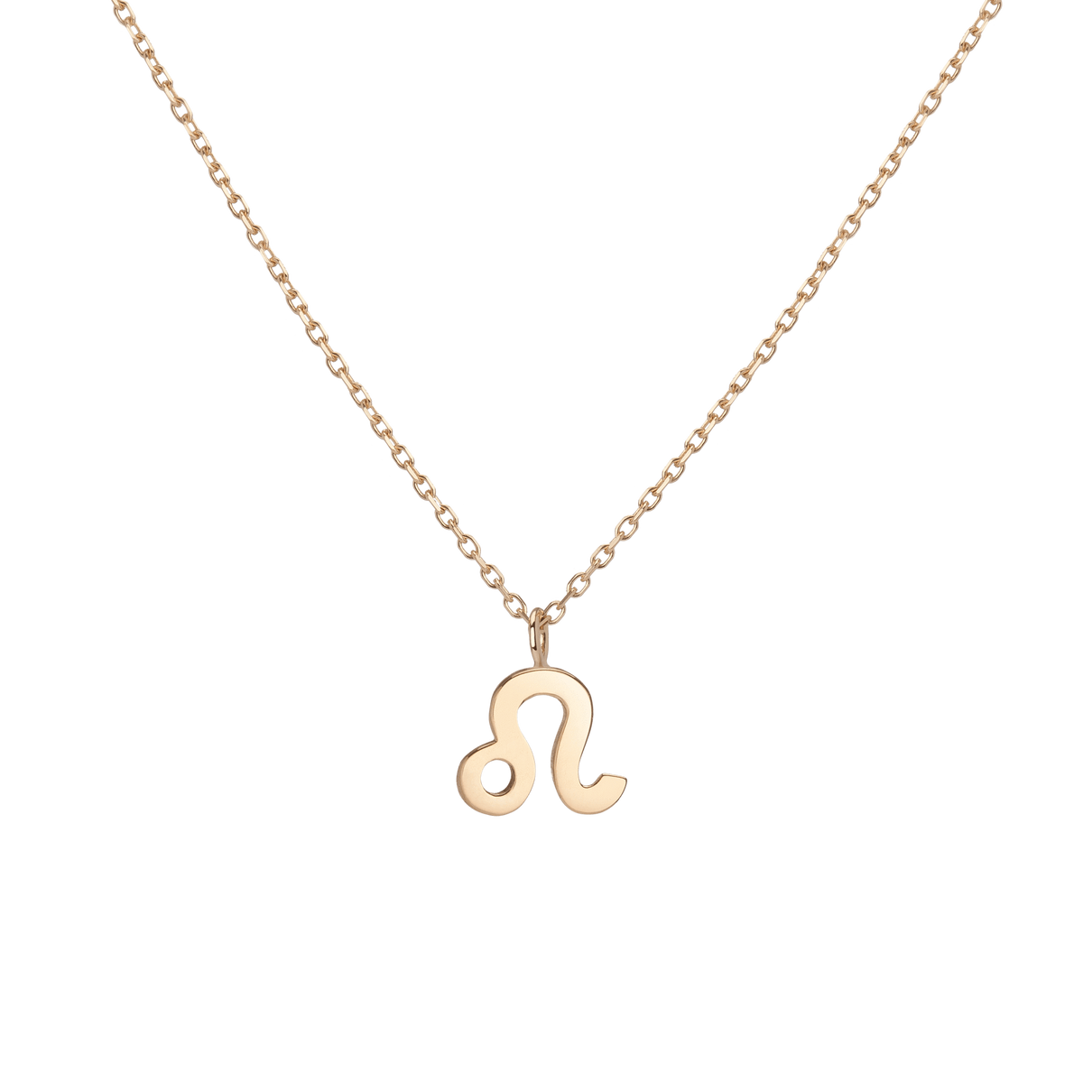 Zodiac Necklace Leo Gold Vermeil 14K 18K Yellow Gold