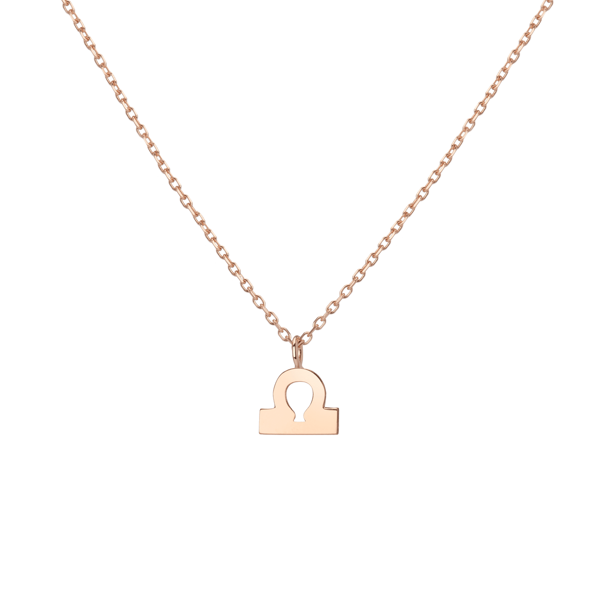 Zodiac Necklace Libra Gold Vermeil 14K 18K Rose Gold