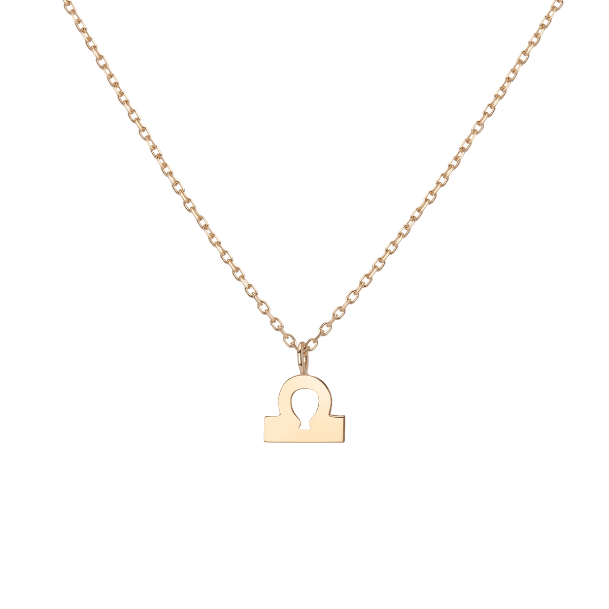Zodiac Necklace Libra Gold Vermeil 14K 18K Yellow Gold