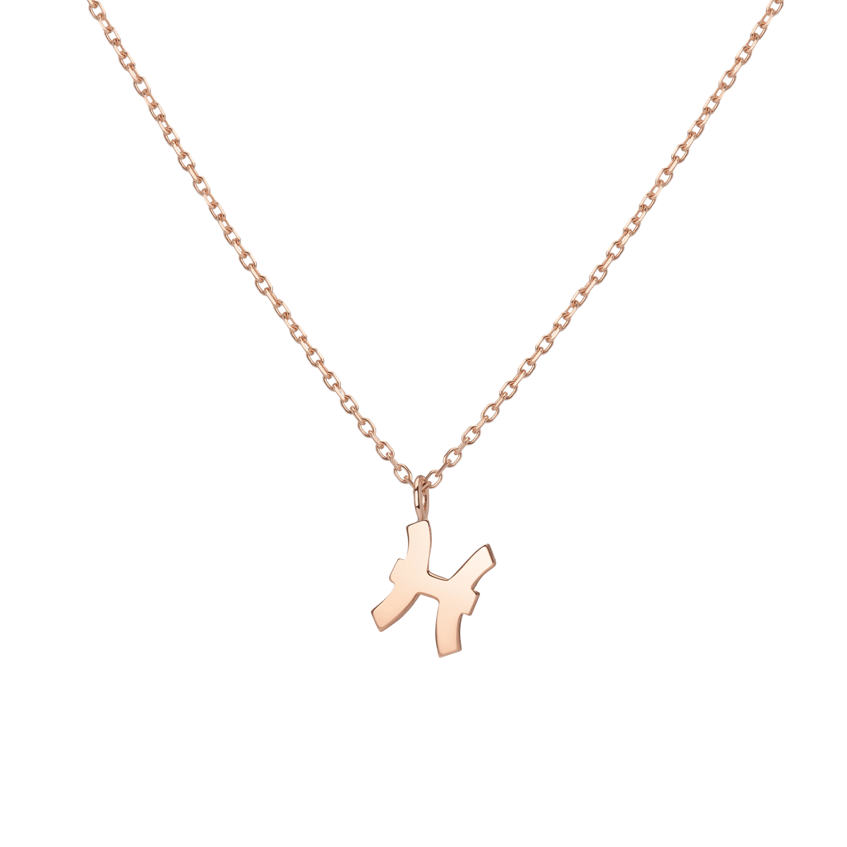 Zodiac Necklace Pisces Gold Vermeil 14K 18K Rose Gold