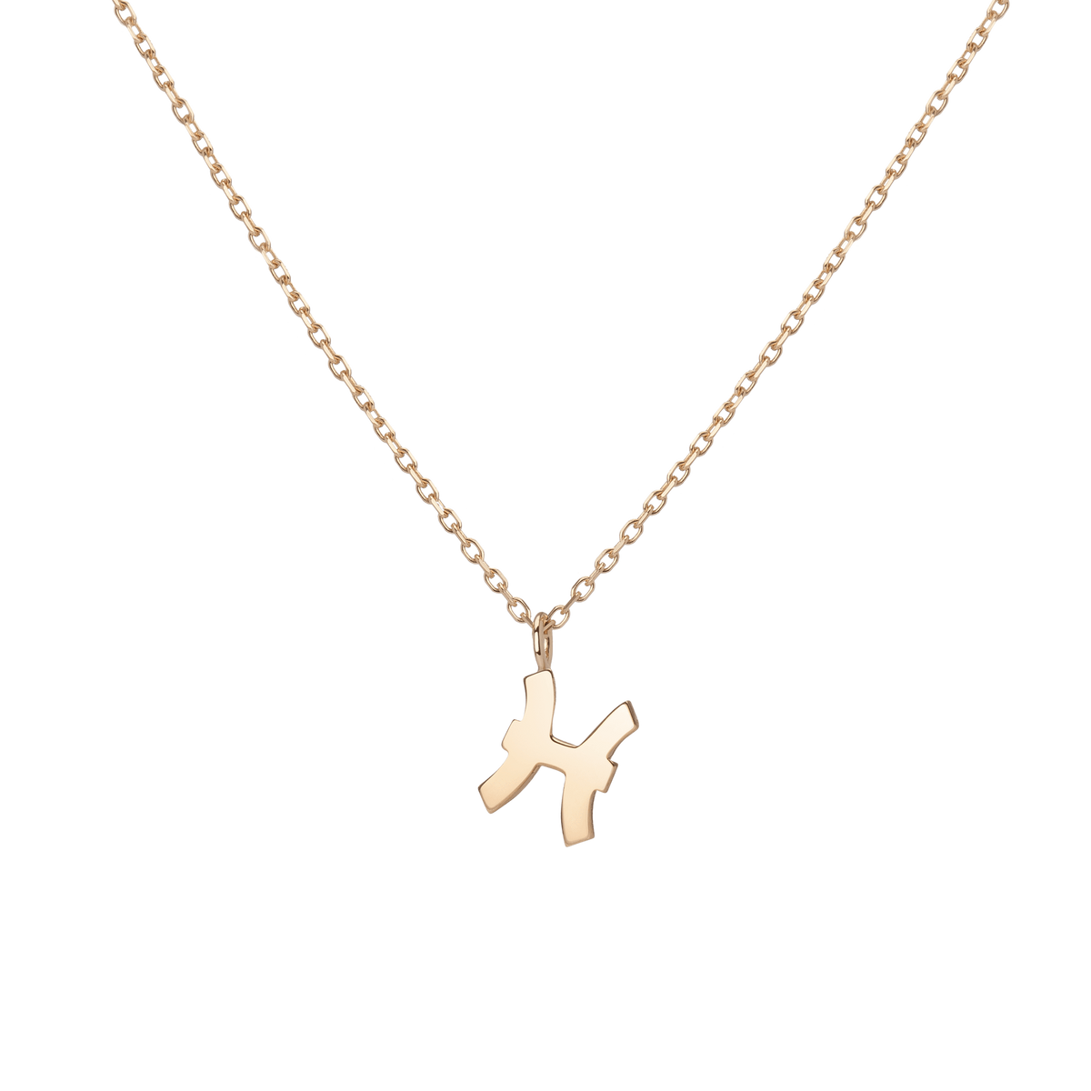 Zodiac Necklace Pisces Gold Vermeil 14K 18K Yellow Gold