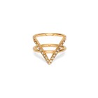 Icon Ring with White Diamonds