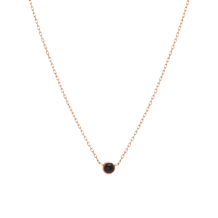 Mini Charm Circle Necklace Rose Gold Vermeil 14k Rose Gold 18k Rose Gold First