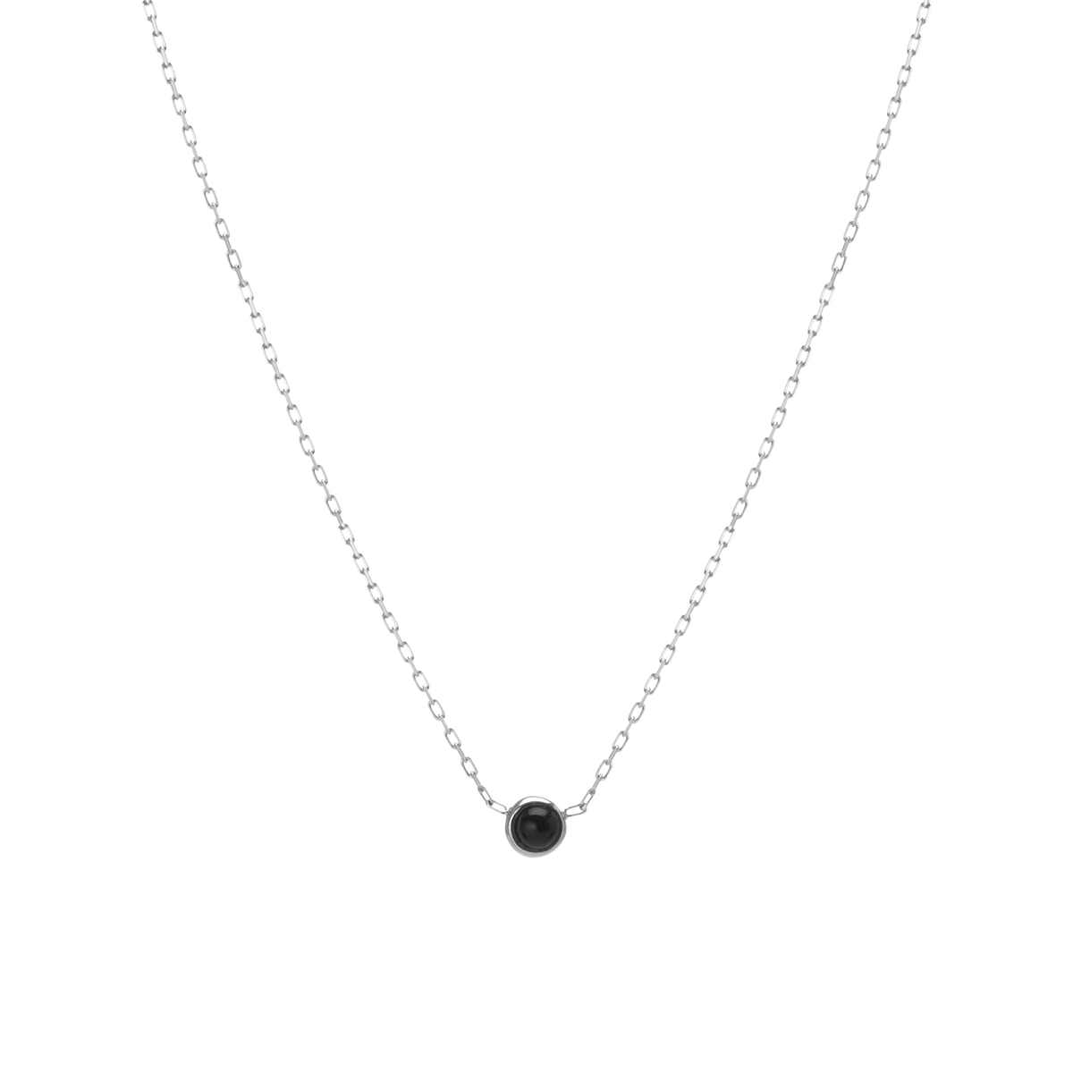 Mini Charm Circle Necklace White Gold Vermeil 14k White Gold 18k White Gold First
