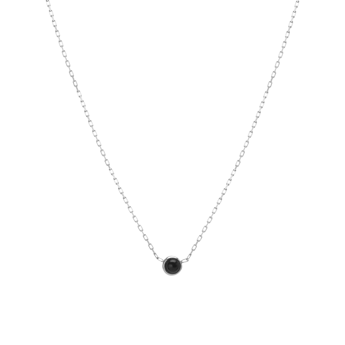 Mini Charm Circle Necklace White Gold Vermeil 14k White Gold 18k White Gold First