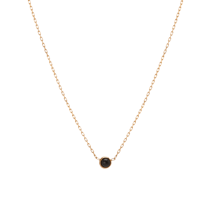 Mini Charm Circle Necklace Yellow Gold Vermeil 14k Yellow Gold 18k Yellow Gold First