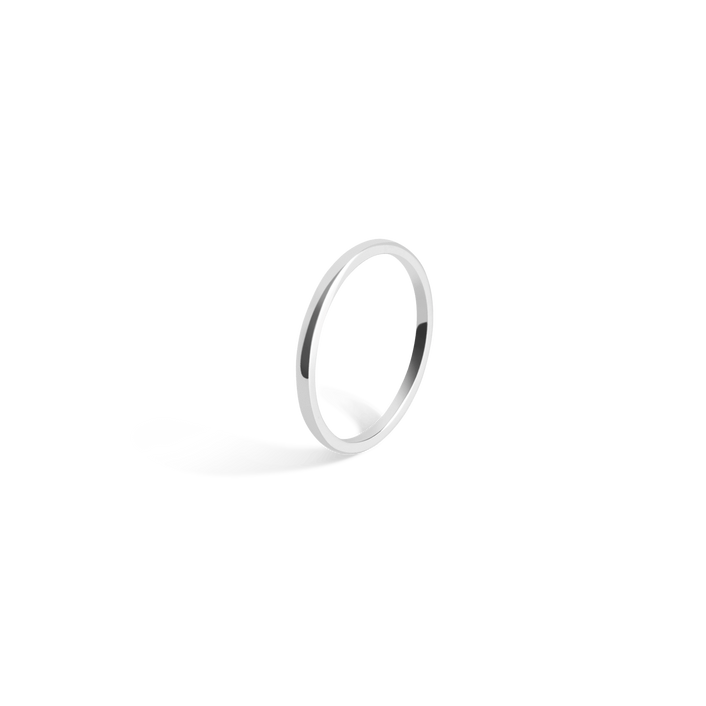 Tricolor Ring Sterling Silver White Gold Vermeil 14k White Gold 18k White Gold Half Side    Front First