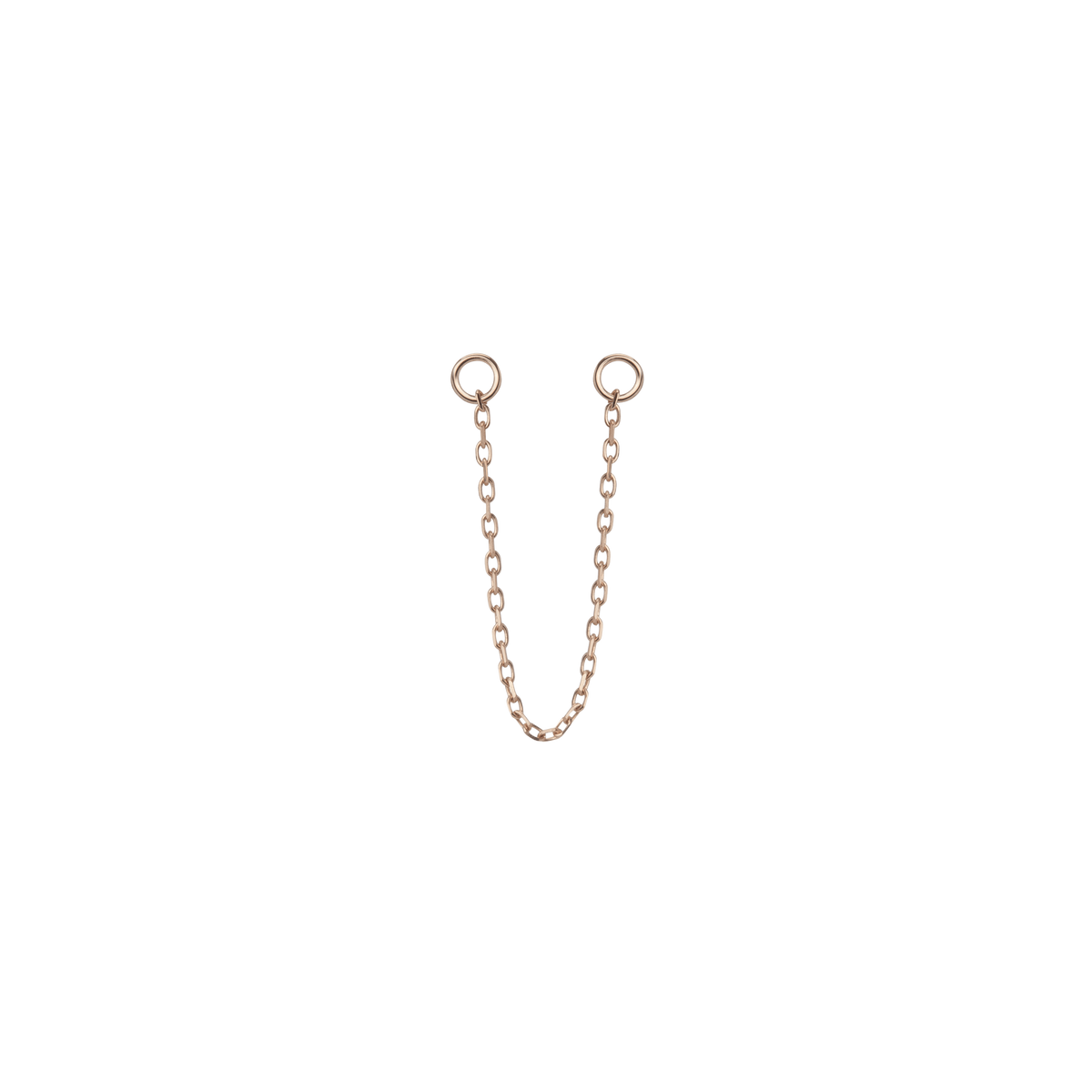 Chain Ear Jacket Rose Gold Vermeil 14k Rose Gold 18k Rose Gold     Front First Pair | Single |