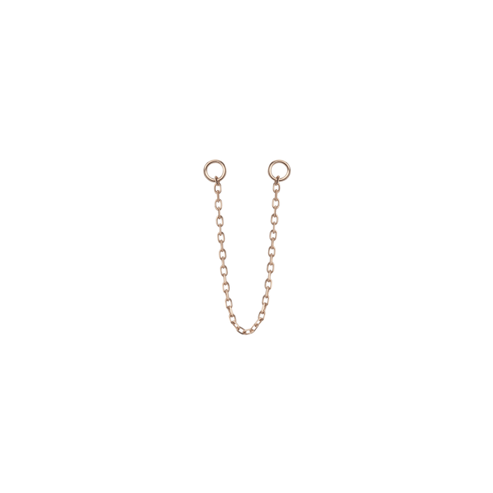 Chain Ear Jacket Rose Gold Vermeil 14k Rose Gold 18k Rose Gold     Front First Pair | Single |