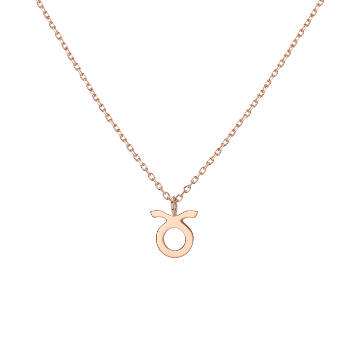 Zodiac Necklace Taurus Gold Vermeil 14K 18K Rose Gold First