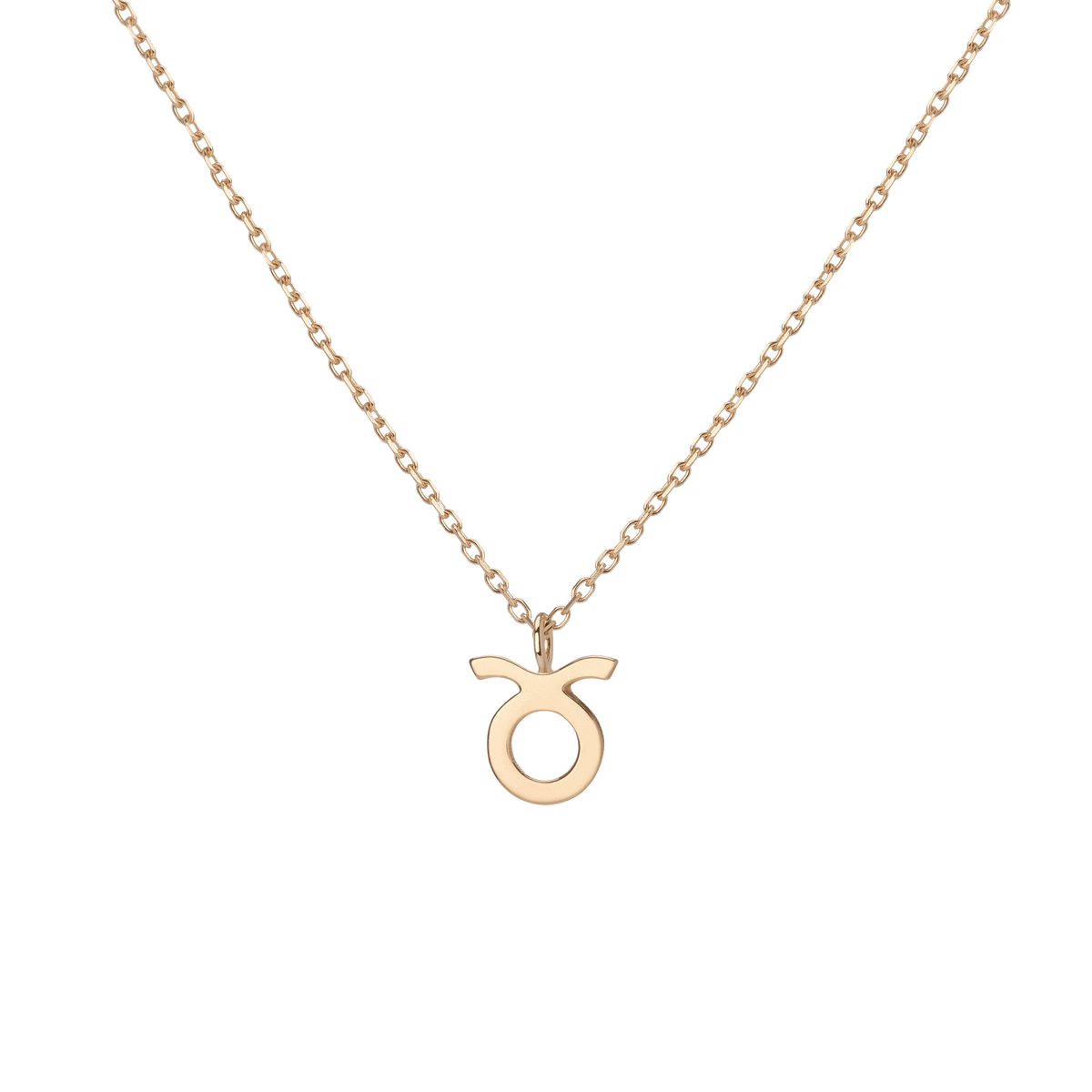Zodiac Necklace Taurus Gold Vermeil 14K 18K Yellow Gold First