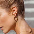 Gold Twist Hoop Earrings