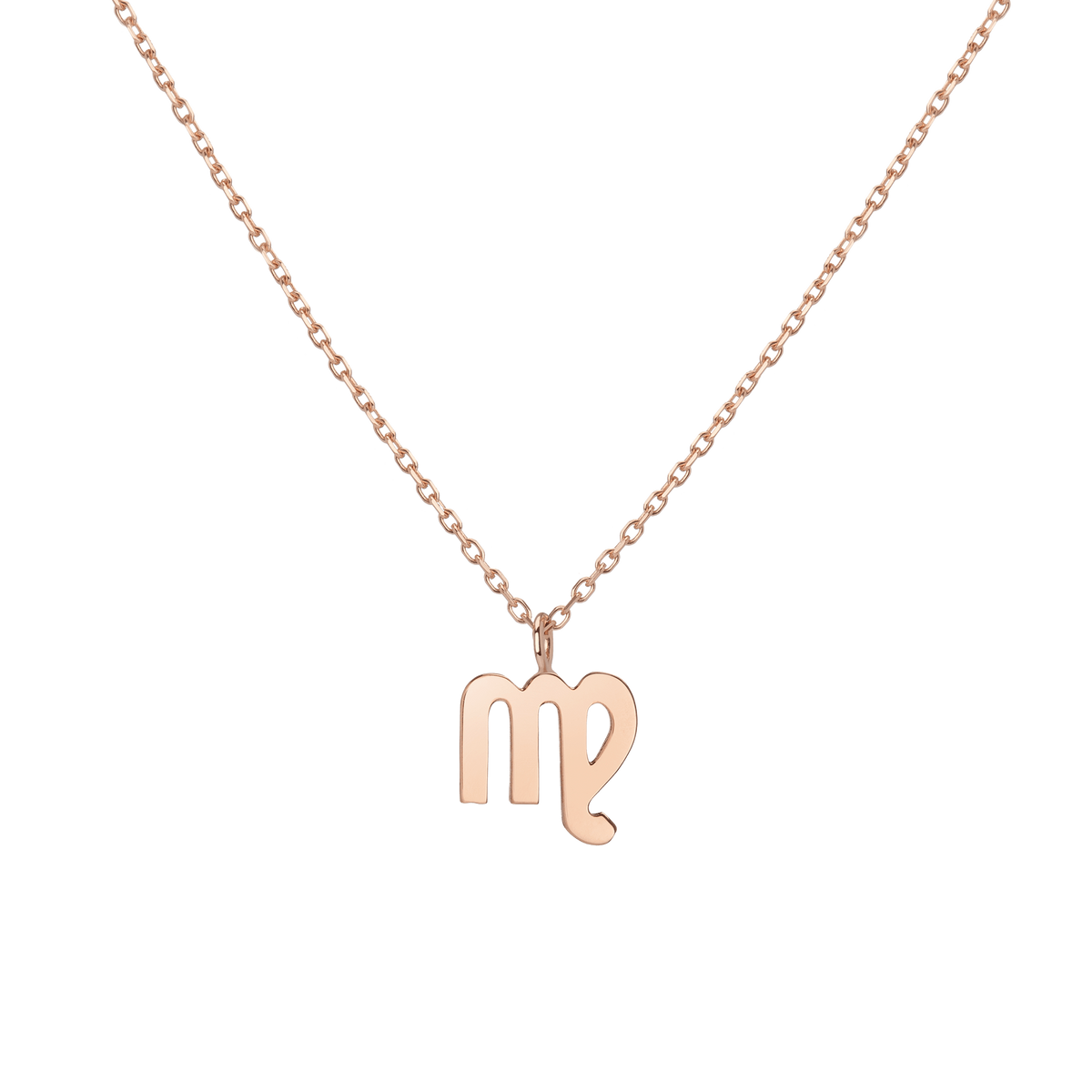 Zodiac Necklace Virgo Gold Vermeil 14K 18K Rose Gold