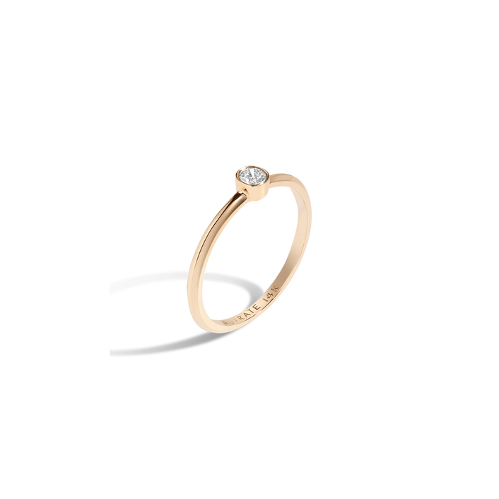 White Diamond Ring 14k Yellow Gold 18k Yellow Gold White Diamonds First