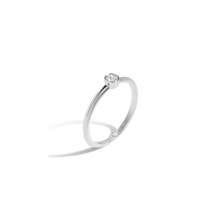 White Diamond Ring 14k White Gold 18k White Gold White Diamonds First
