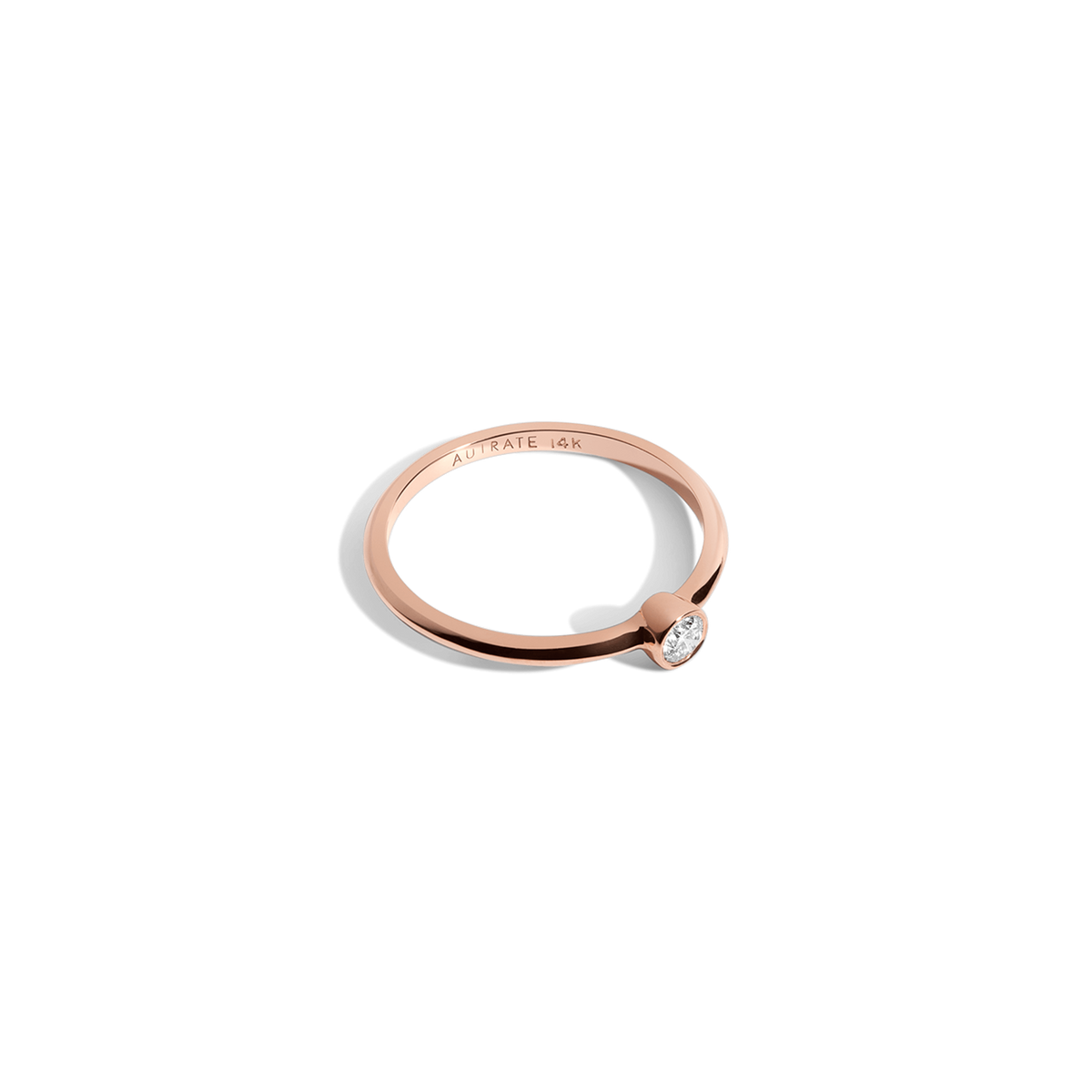 White Diamond Ring 14k Rose Gold 18k Rose Gold White Diamonds