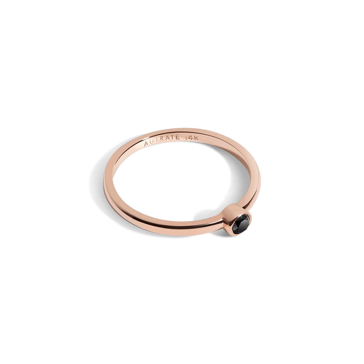 14k Rose Gold 18k Rose Gold Black Diamond