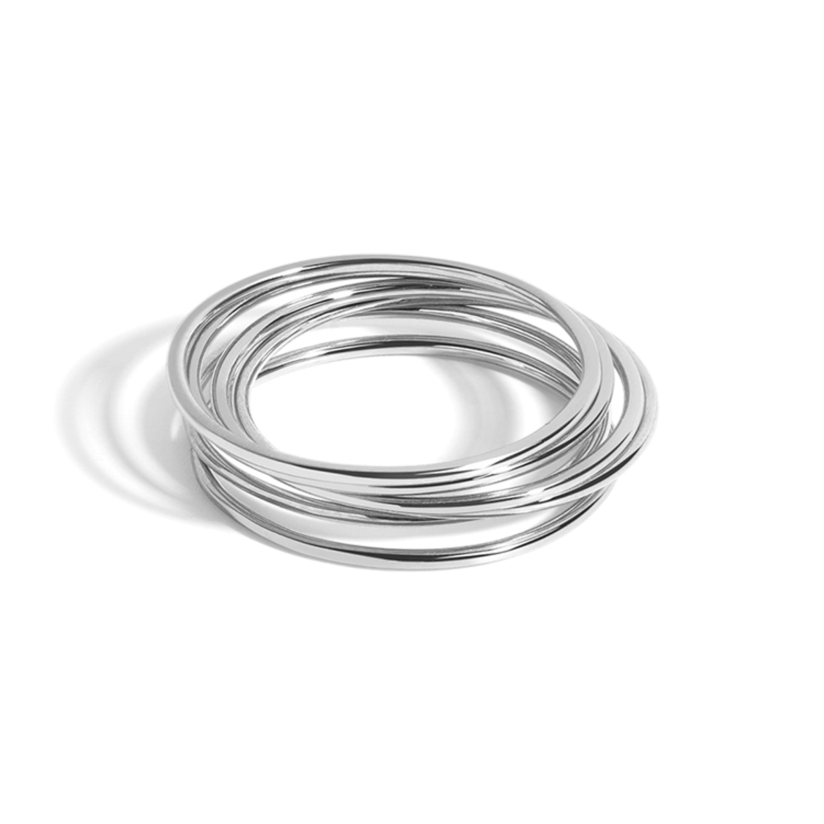 Stackable Ring Sterling Silver White Gold Vermeil 14k White Gold 18k White Gold
