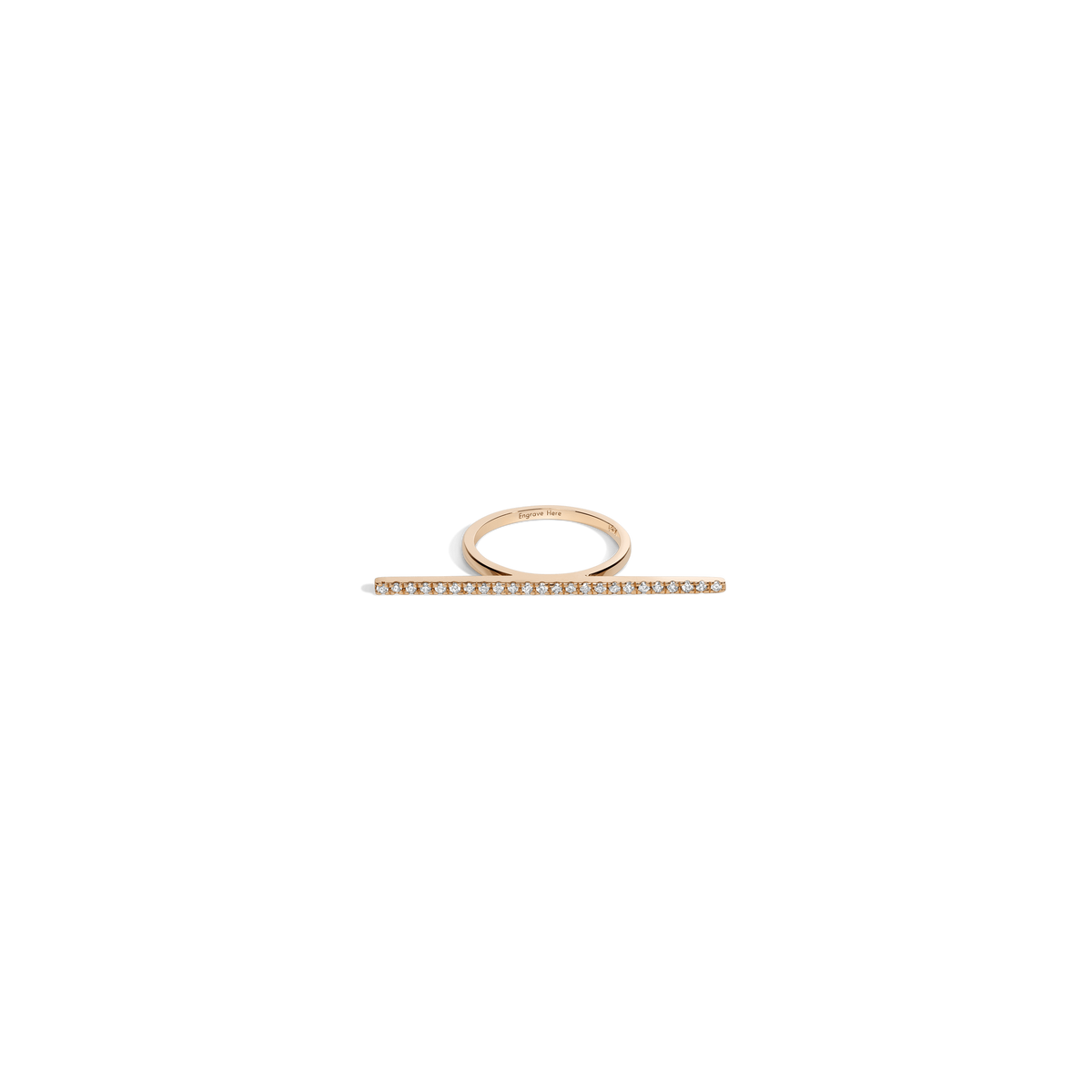 Diamond Bar Ring  Yellow Gold Vermeil 14k Yellow Gold 18k Yellow Gold White Diamonds Diamond Bar Ring  Rose Gold Vermeil 14k Rose Gold 18k Rose Gold White Diamonds  Diamond Bar Ring  Sterling Silver White Gold Vermeil 14k White Gold 18k White Gold White Diamonds
