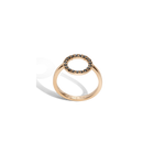 Diamond Circle Ring with White Diamonds