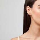 Short Gold Ball Hook Earrings