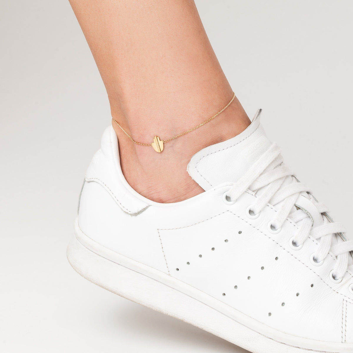 Geometric Hamsa Anklet On Model