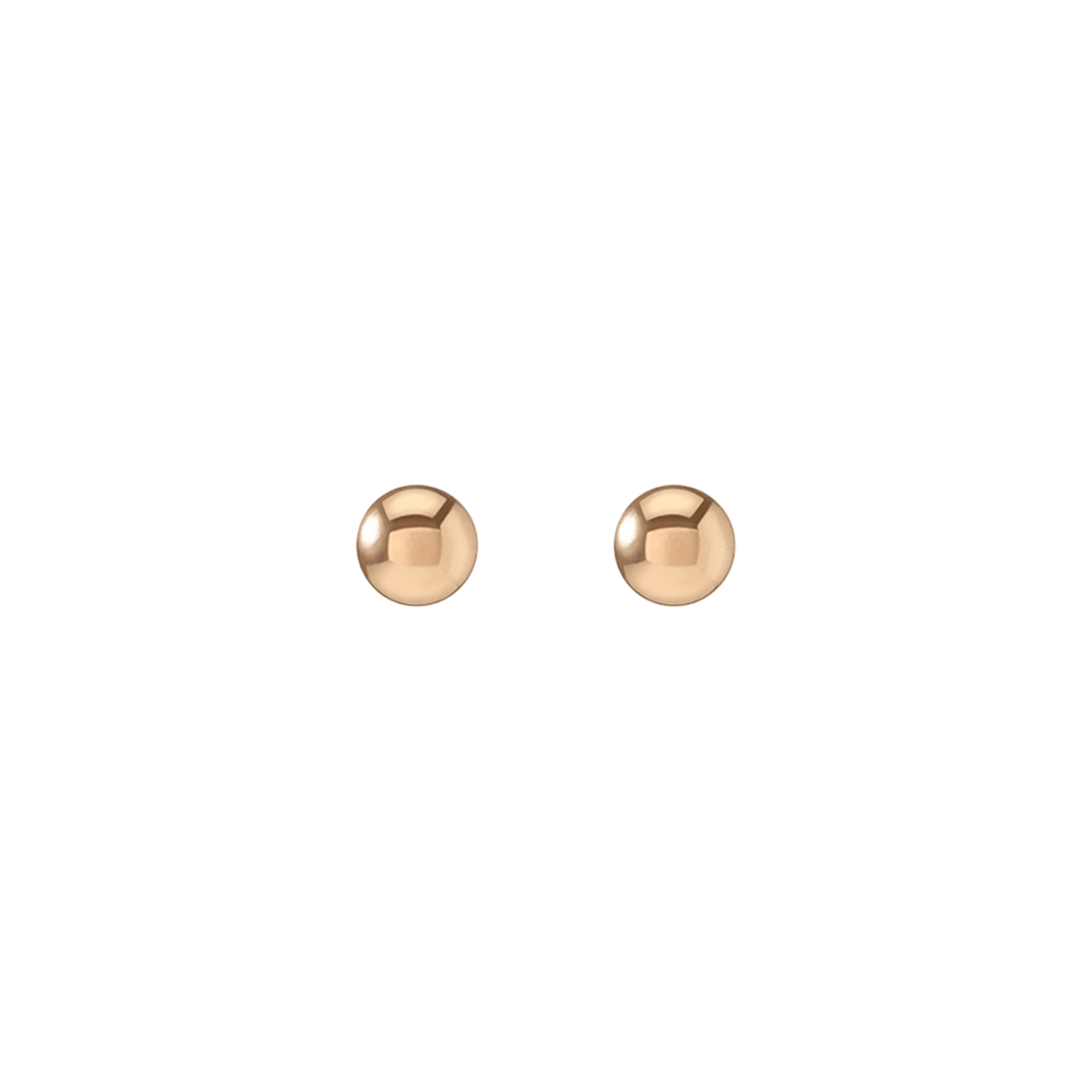 Gold Ball Studs Yellow Gold Vermeil 14k Yellow Gold 18k Yellow Gold   First Single | Pair |
