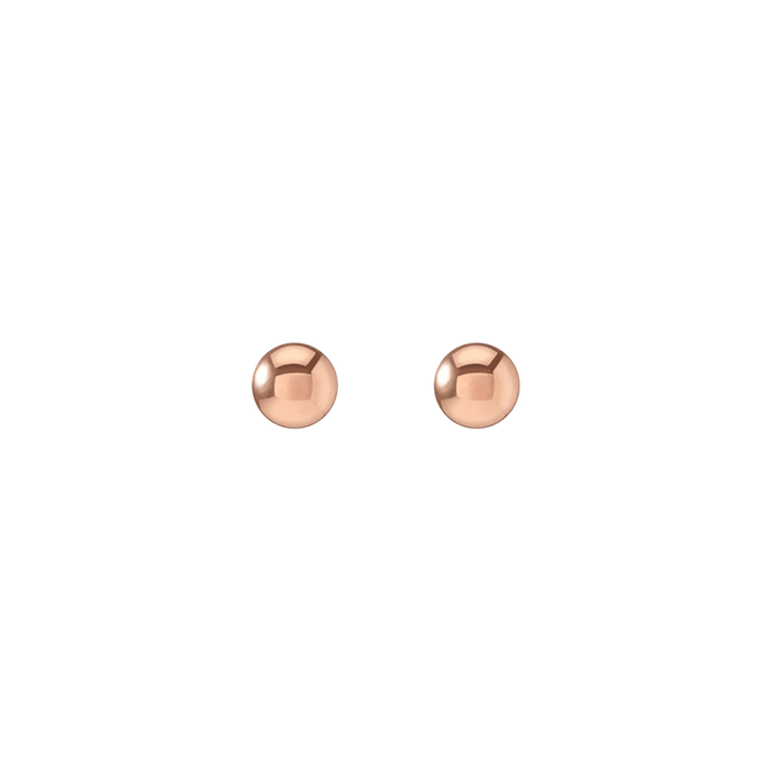 Gold Ball Studs Rose Gold Vermeil 14k Rose Gold 18k Rose Gold   First Single | Pair |