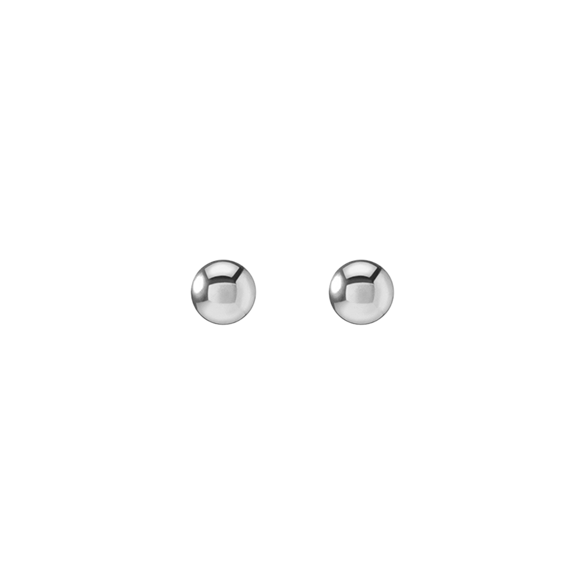 Gold Ball Studs White Gold Vermeil 14k White Gold 18k White Gold   First Single | Pair |