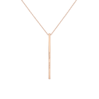 Long Gold Bar Drop Necklace